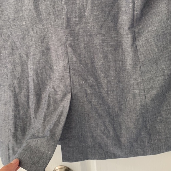 J Crew Blue Blazer Size 2 linen blend - Picture 8 of 13
